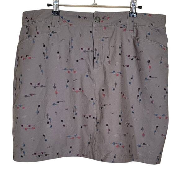 Eddie Bauer Women's Adventurer 2.0 Skort Hiking Golf Green Pockets Brown Size 14 - Picture 1 of 8